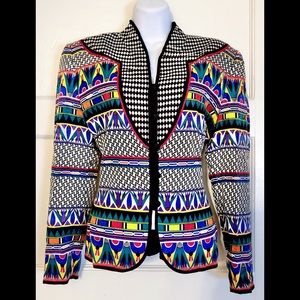 Adrianna Papell silk button up blazer size 10